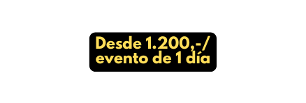 Desde 1 200 evento de 1 día